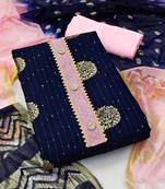 embroidered unstitched dress material