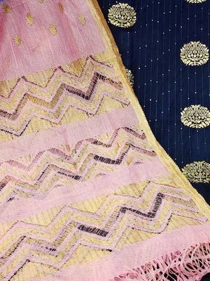 embroidered unstitched dress material 5