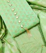 unstitched banarasi dress material