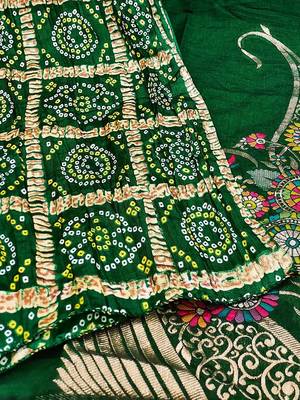 ethnic motifs woven design unstitched dress material 5