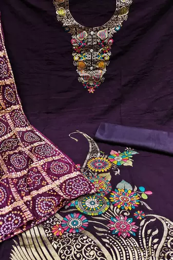 woven design unstitched dress material