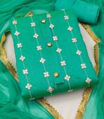 embroidered unstitched dress material