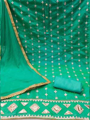 embroidered unstitched dress material 2