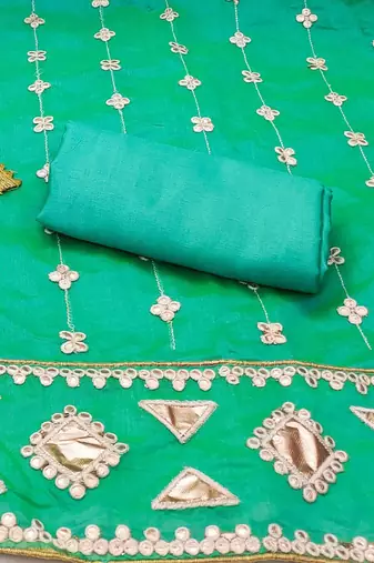 embroidered unstitched dress material
