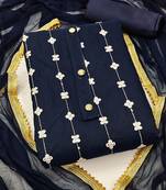 embroidered unstitched dress material