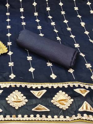 embroidered unstitched dress material 3