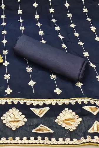 embroidered unstitched dress material
