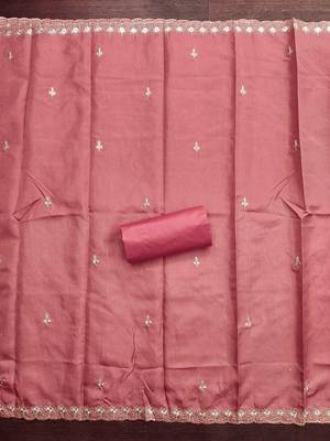 women cotton blend embroidered dress material 3