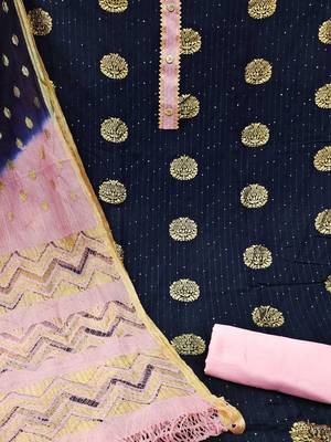 woven design unstitched dress material 3