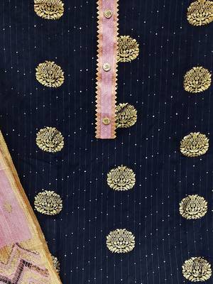 woven design unstitched dress material 4
