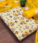 printed cotton unstitched dress material