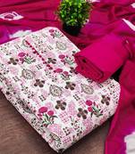 printed unstitched dress material