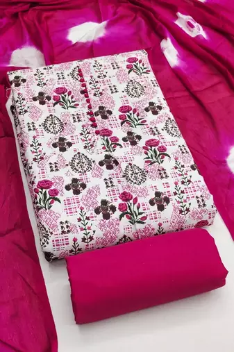 printed unstitched dress material