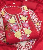 embroidered unstitched dress material