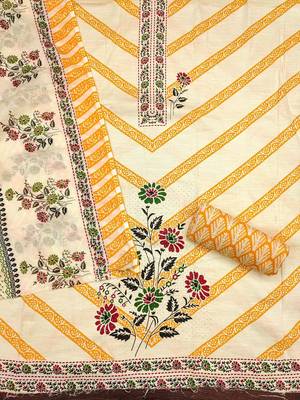 floral printed unstitched dress material 3