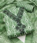 geometric printed unstitched dress material