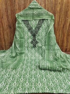 geometric printed unstitched dress material 2