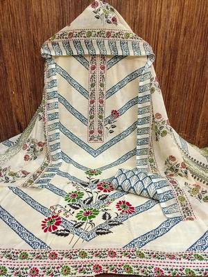 printed unstitched dress material 2