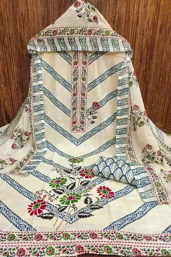 printed unstitched dress material