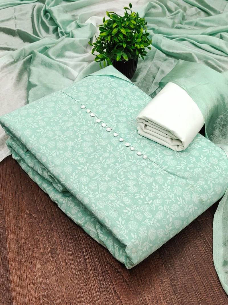 printed unstitched dress material