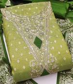 embroidered organza unstitched dress material