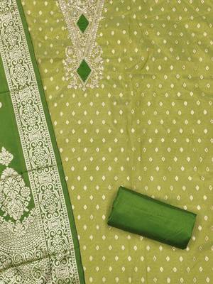 embroidered organza unstitched dress material 2