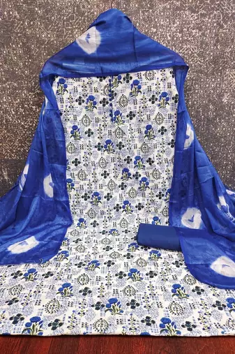 printed cotton unstitched dress material