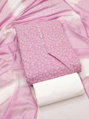 printed cotton unstitched dress material 2