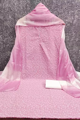 printed cotton unstitched dress material
