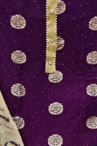 ethnic motifs woven design unstitched dress material
