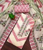 floral printed unstitched dress material