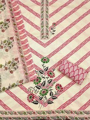 floral printed unstitched dress material 3