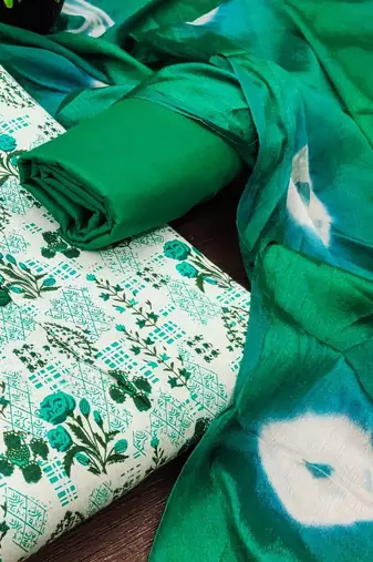 printed unstitched dress material