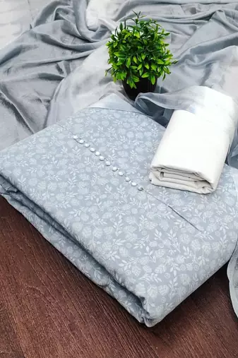 printed unstitched dress material