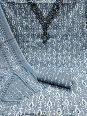 geometric printed unstitched dress material 3