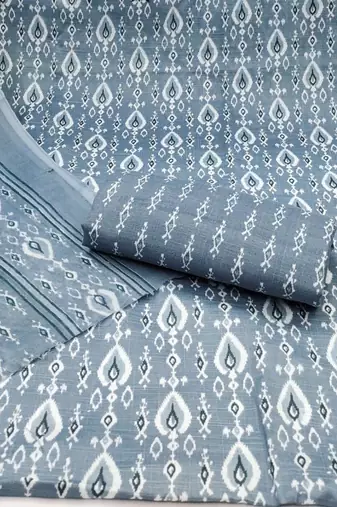 geometric printed unstitched dress material
