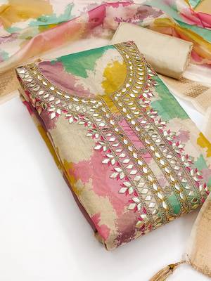 printed unstitched dress material 2