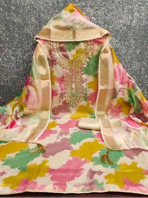 printed unstitched dress material 3