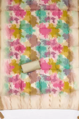printed unstitched dress material