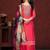 floral embroidered zari unstitched dress material