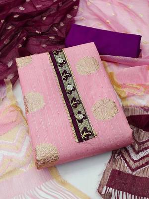 ethnic motifs woven design unstitched dress material 1