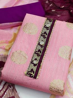 ethnic motifs woven design unstitched dress material 2