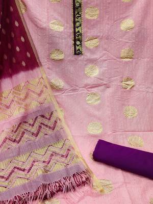 ethnic motifs woven design unstitched dress material 3