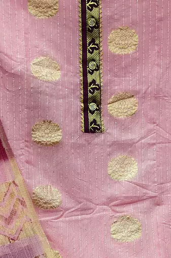 ethnic motifs woven design unstitched dress material
