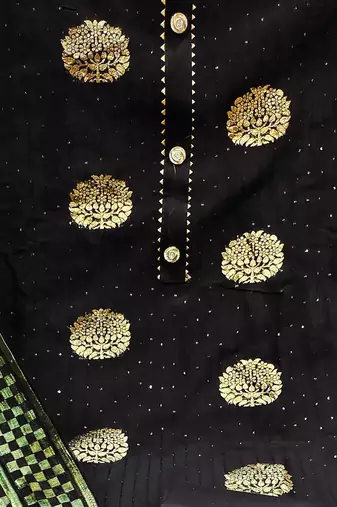 ethnic motifs woven design unstitched dress material