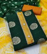 ethnic motifs woven design unstitched dress material