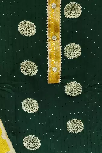 ethnic motifs woven design unstitched dress material