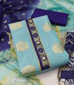 woven design unstitched dress material