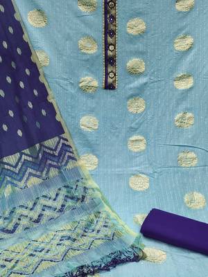 woven design unstitched dress material 3