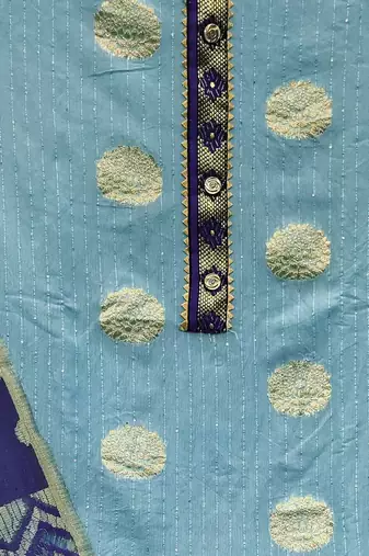 woven design unstitched dress material